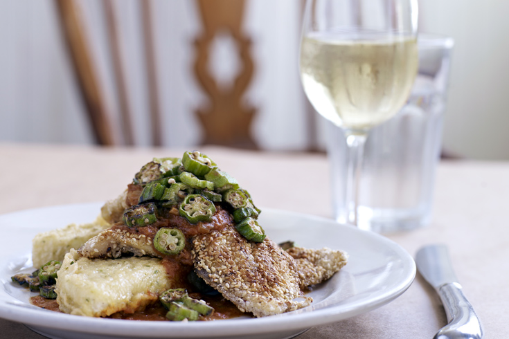 Tuck into a Low Country meal.